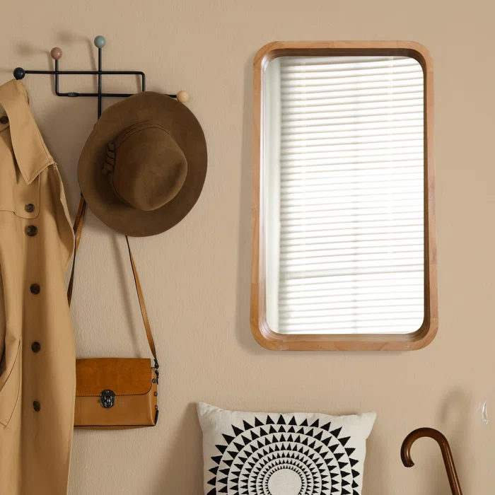 ألليفو مرآة حائط مستطيلة معلقة Allivo Rectangular Hanging Wall Mirror - Image 1