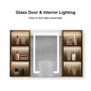 Zidak illuminated mirror and bathroom cabinet - Image 8