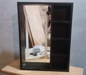 Cavina Illuminated Bathroom Mirror Unit with Shelves - Image 21