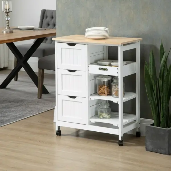 0006736 kulinos small kitchen island with wheels