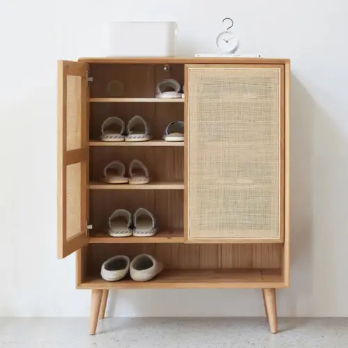 تويفلي جزامة مودرن من الخشب الطبيعي والراتان