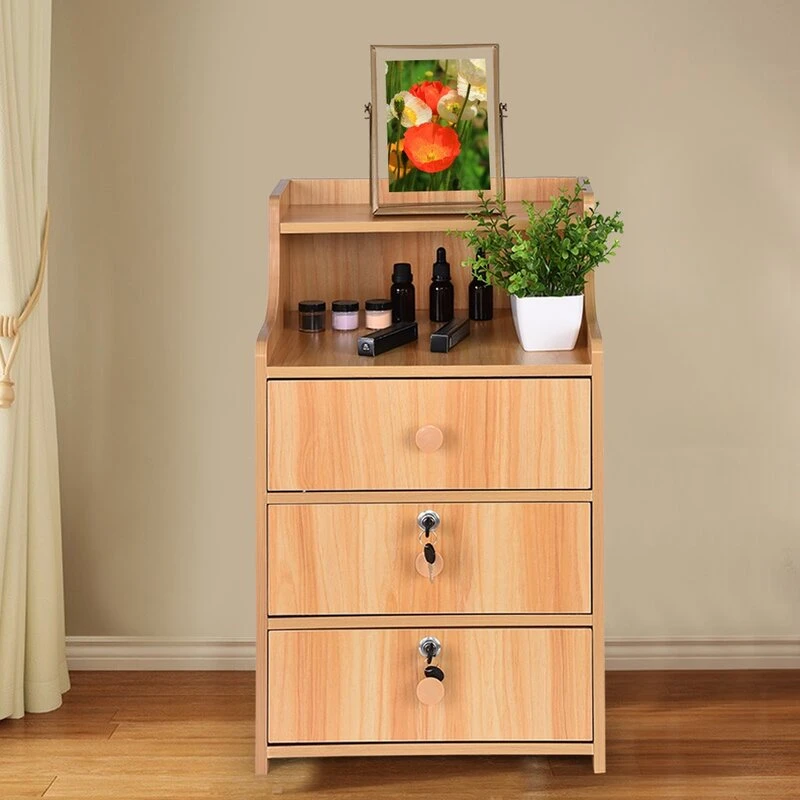 سيمبا منضدة قهوة وطاولة 3 أدراج مع خزانة قفل سيمبا منضدة قهوة وطاولة 3 أدراج مع خزانة قفل