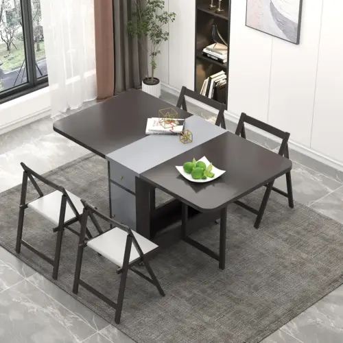 Sai folding dining table with 4 chairs