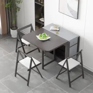 Sai folding dining table with 4 chairs - Image 3