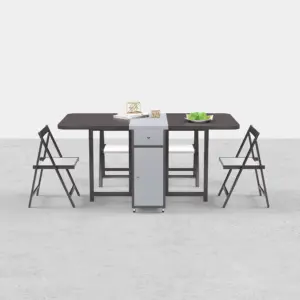 Sai folding dining table with 4 chairs - Image 6