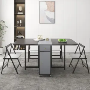 Sai folding dining table with 4 chairs - Image 13