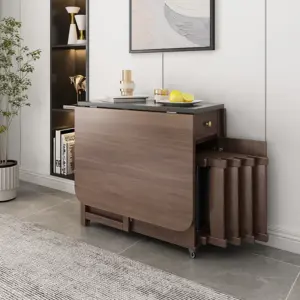 Sai folding dining table with 4 chairs - Image 17