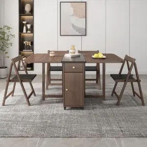 Sai folding dining table with 4 chairs - Image 26