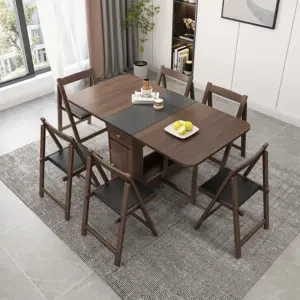 Sai folding dining table with 4 chairs - Image 27
