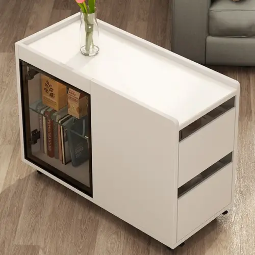 طاولة جانبية ڤيجيس خشب طبيعي متعددة الاستخدامات