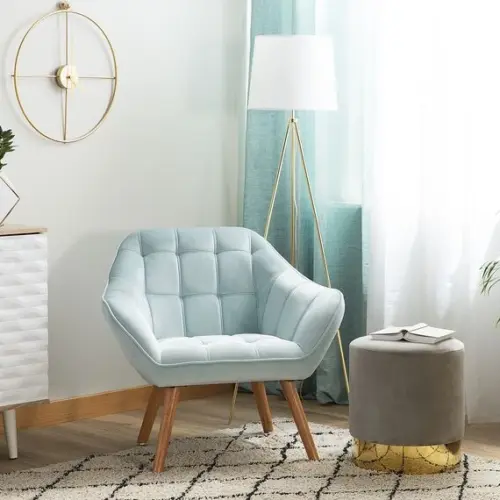 ڤيري كرسي فوتيه خشب طبيعي