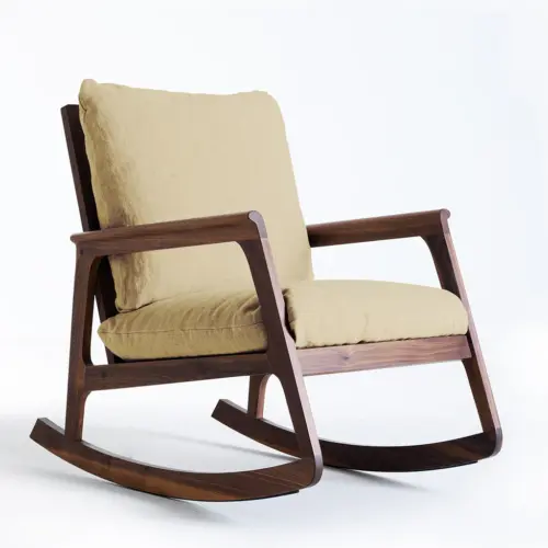 ريلاكسو كرسي هزاز خشبي أنيق