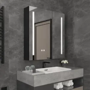 إليزيه مرآة مضيئة مع مساحة تخزين