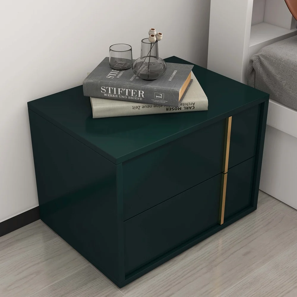 كرامزي طاولة غرفة نوم 2 درج خشب طبيعي كرامزي طاولة غرفة نوم 2 درج خشب طبيعي