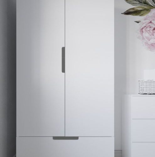 أركو دولاب شباب ببابين مع درج خشب طبيعي