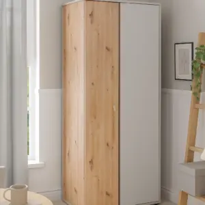 سِنتو دولاب شباب ببابين من الخشب الطبيعي